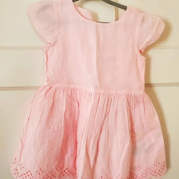gap pink eyelet dress GAP EYELET MIDI DRESS Day dress standout pink Size XL NWT